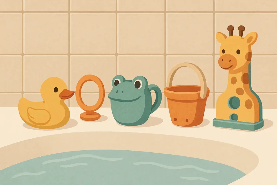 Quels jeux utiliser dans la baignoire de bébé ?