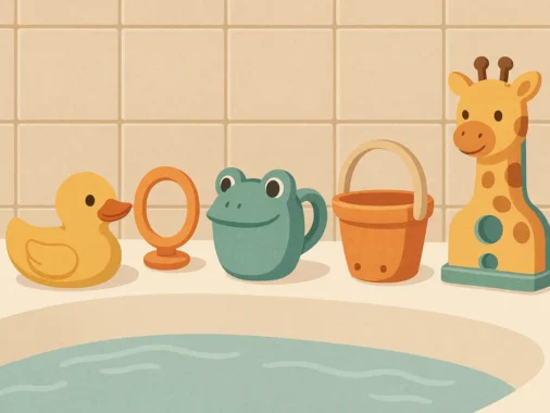 Quels jeux utiliser dans la baignoire de bébé ?